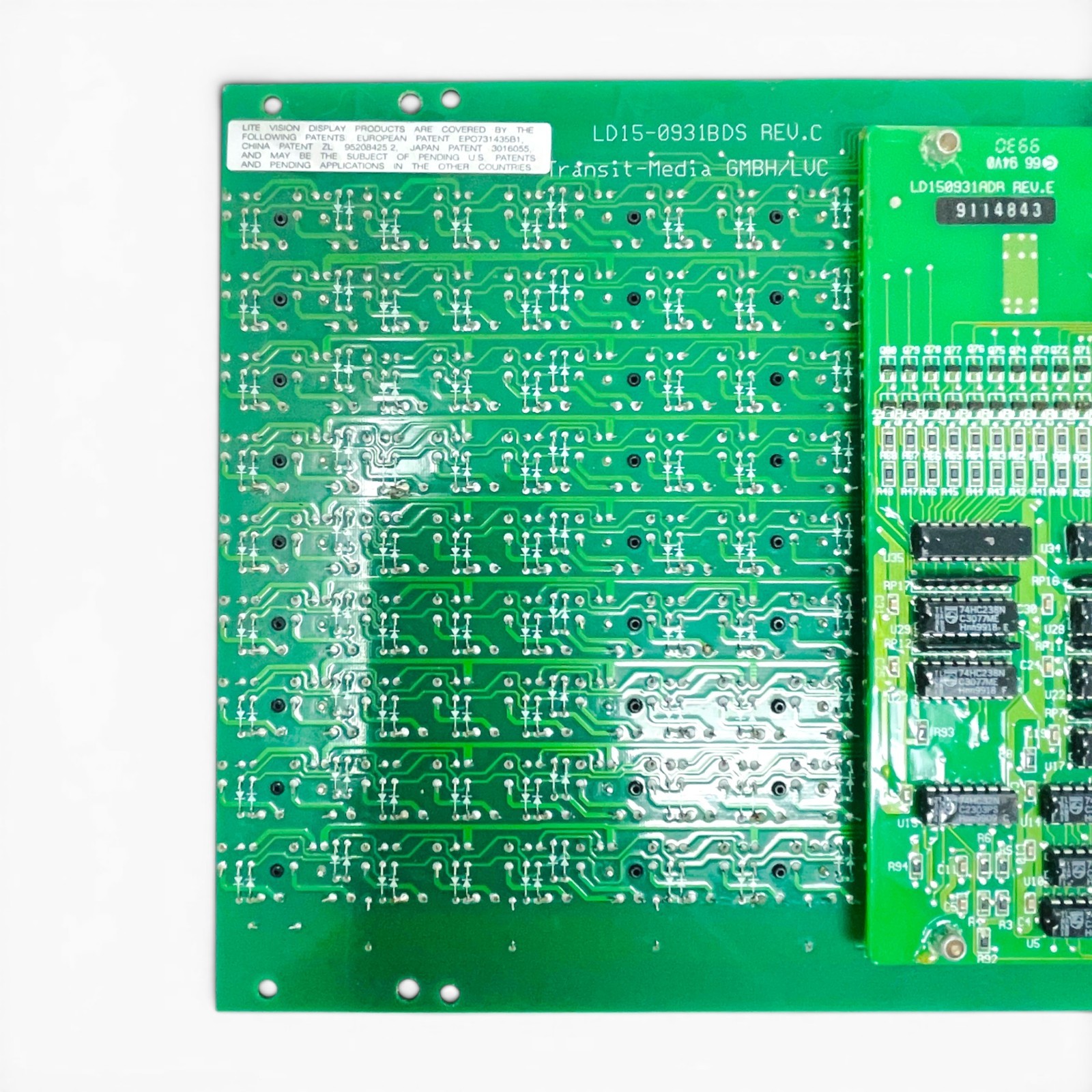 TwinVision Lite Vision 816-2979-102 USCU-B Controller Display Board Flip-Dot LED