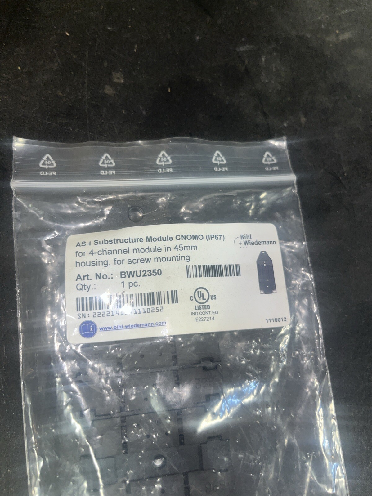 BIHL+Wiedemann #BWU2350, Same Day Fast Free Shipping, KP-563