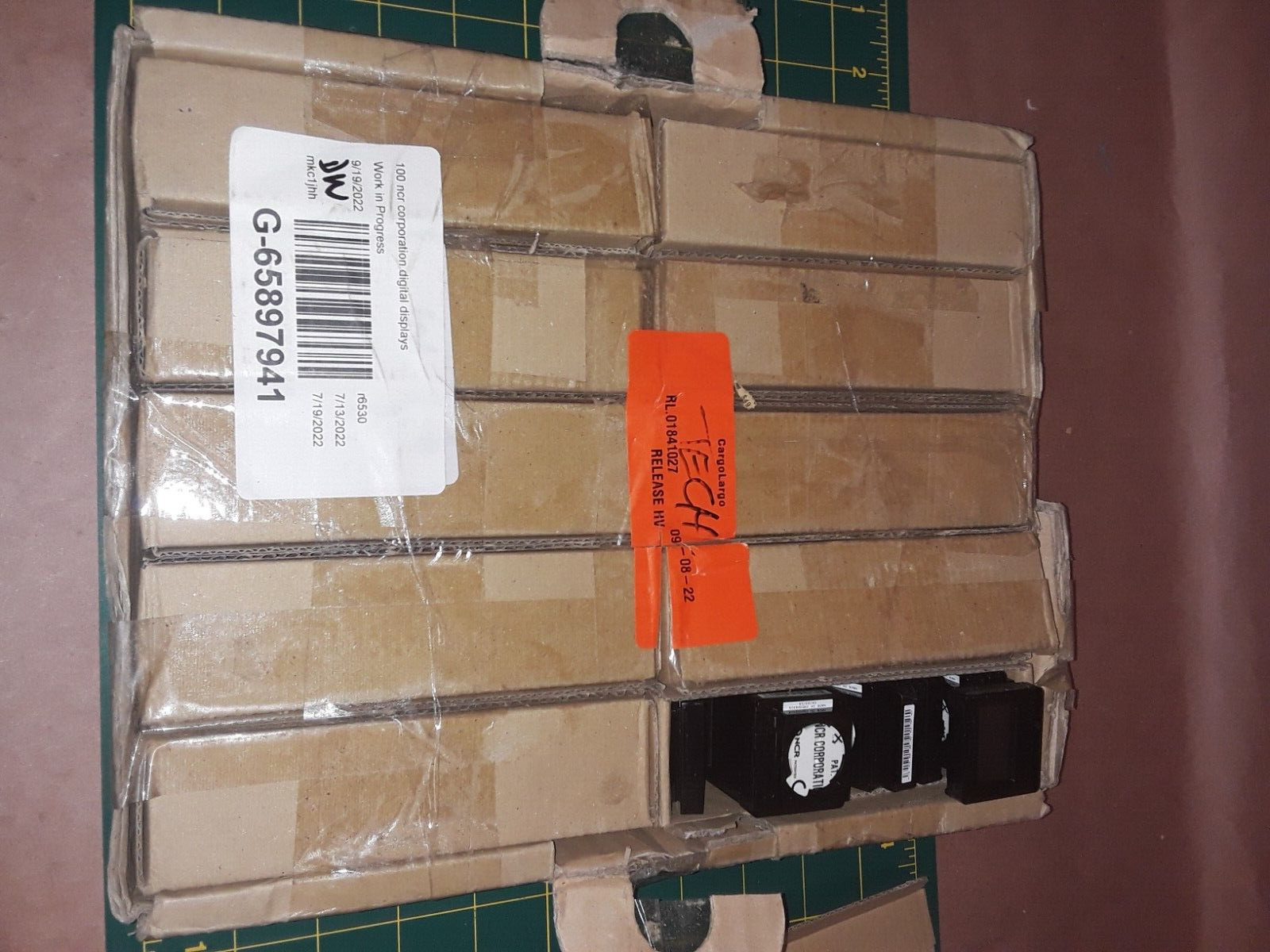 Lot of 100 NCR Electronic Digital Display Price Tags NOS Need batteries 1085630B
