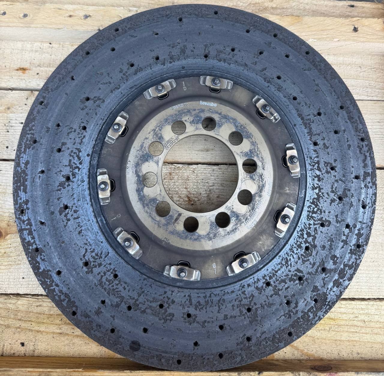 Ferrari 458 Challenge Front Carbon Ceramic Brake Rotor Disc OEM Used