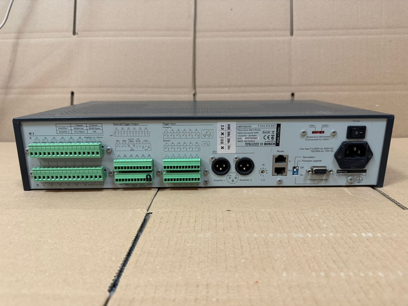 Bosch / Plena Voice Alarm Router / LBB1992/00