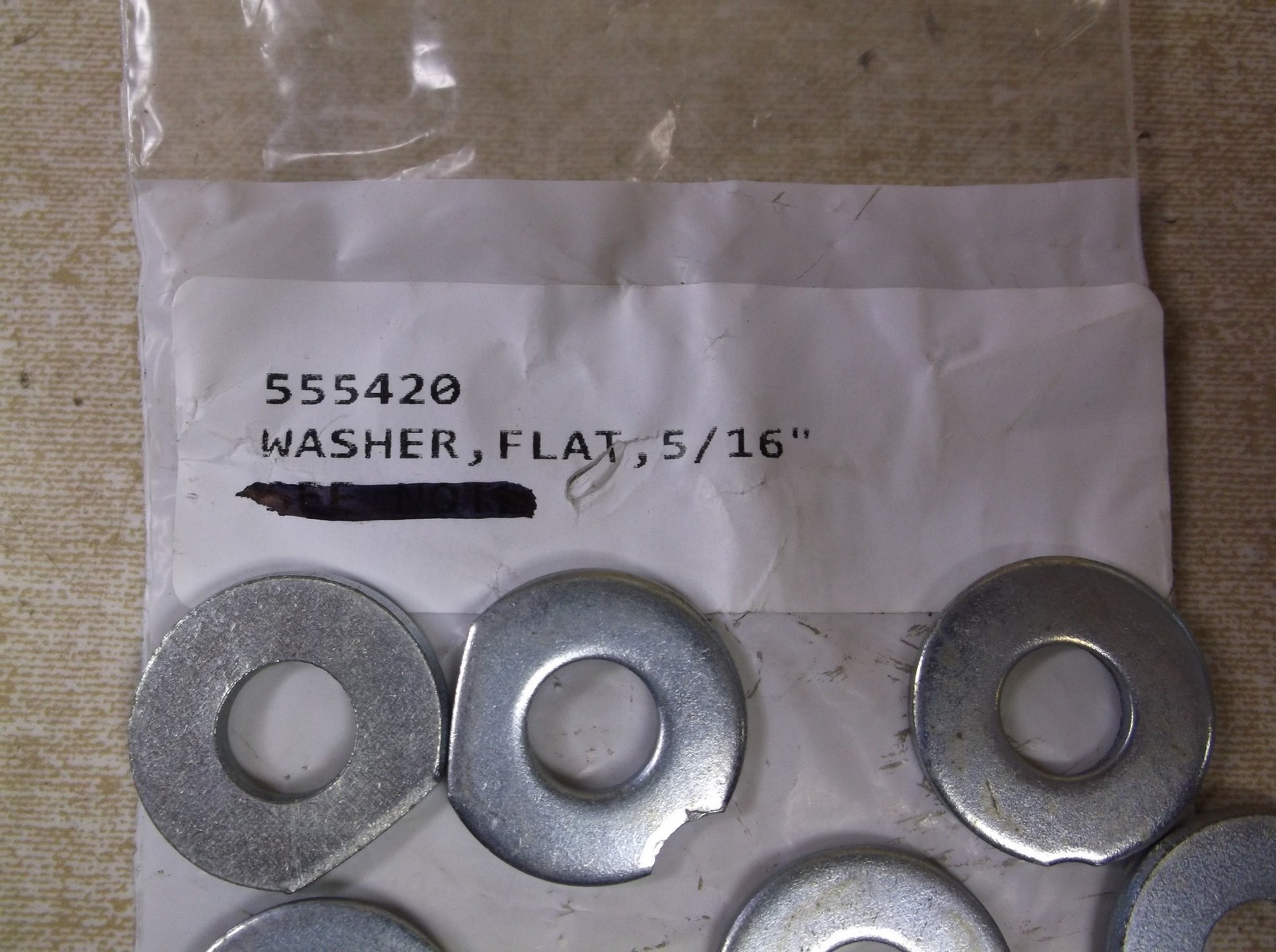 NEW Lot of 49 5/16″ Flat Washers 555420, Multiple Widths *FREE SHIPPING*