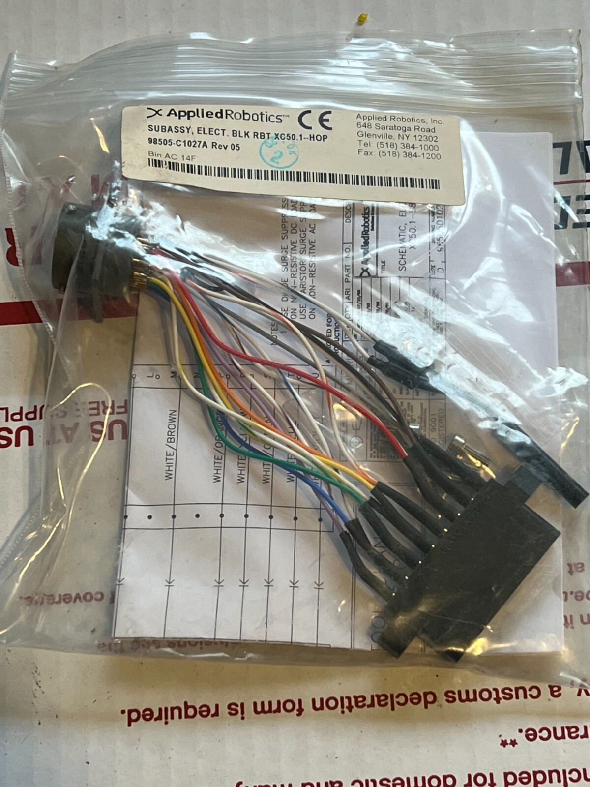 applied 98505-c1027a nos surplus xc50.1-hop