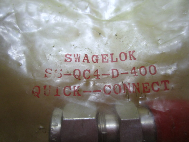 Swagelok SS-QC4-D-400 Stem With Valve Quick Connect 1/4 Inch