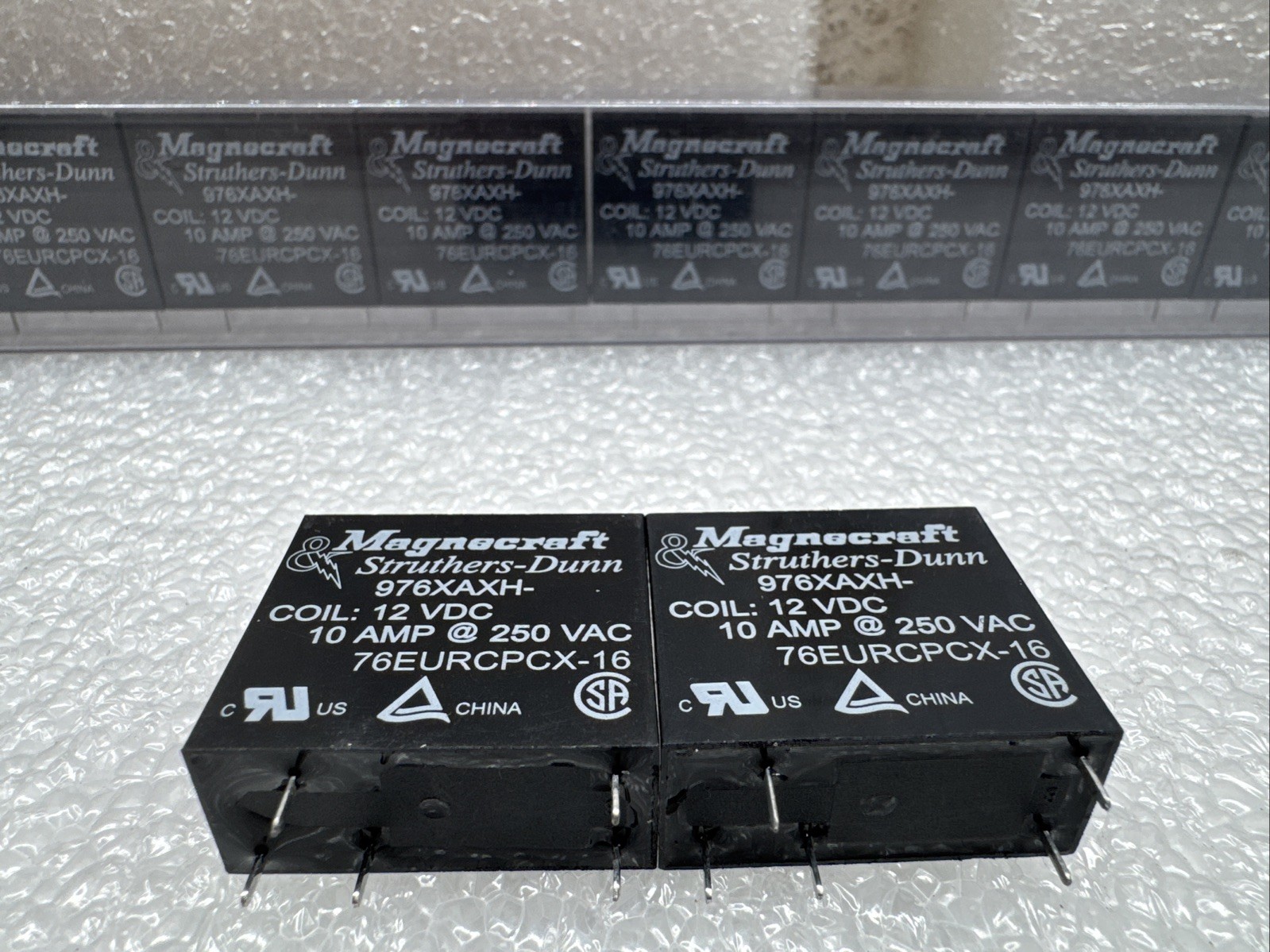 X2 NEW Magnecraft 976XAXH- COIL 12 VDC Struthers-Dunn Relay 76EURCPCX-16
