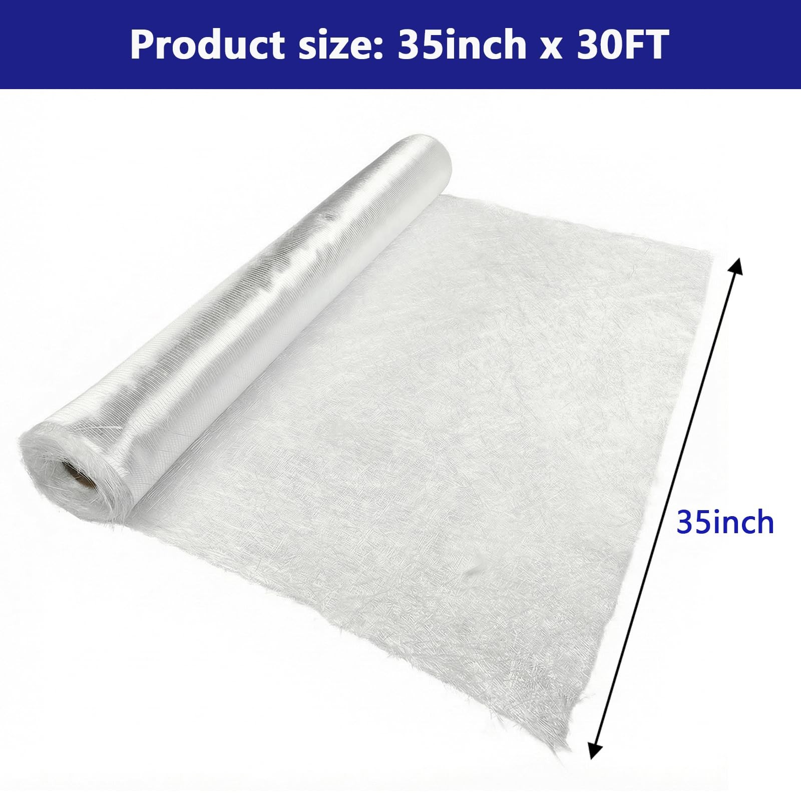 1708 Biaxial Fiberglass Cloth 35″ x 10 Yards (30 ft) | 17 oz Biaxial + 0.75 o…
