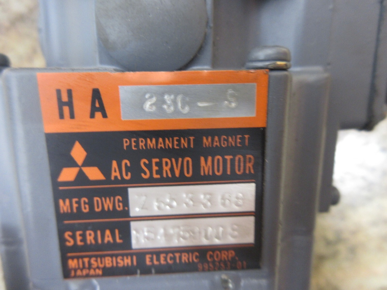 MITSUBISHI SERVO MOTOR HA23C-S 5146N 12 OSE 5K-6-12-0 BKO-NC6214 EACH 1