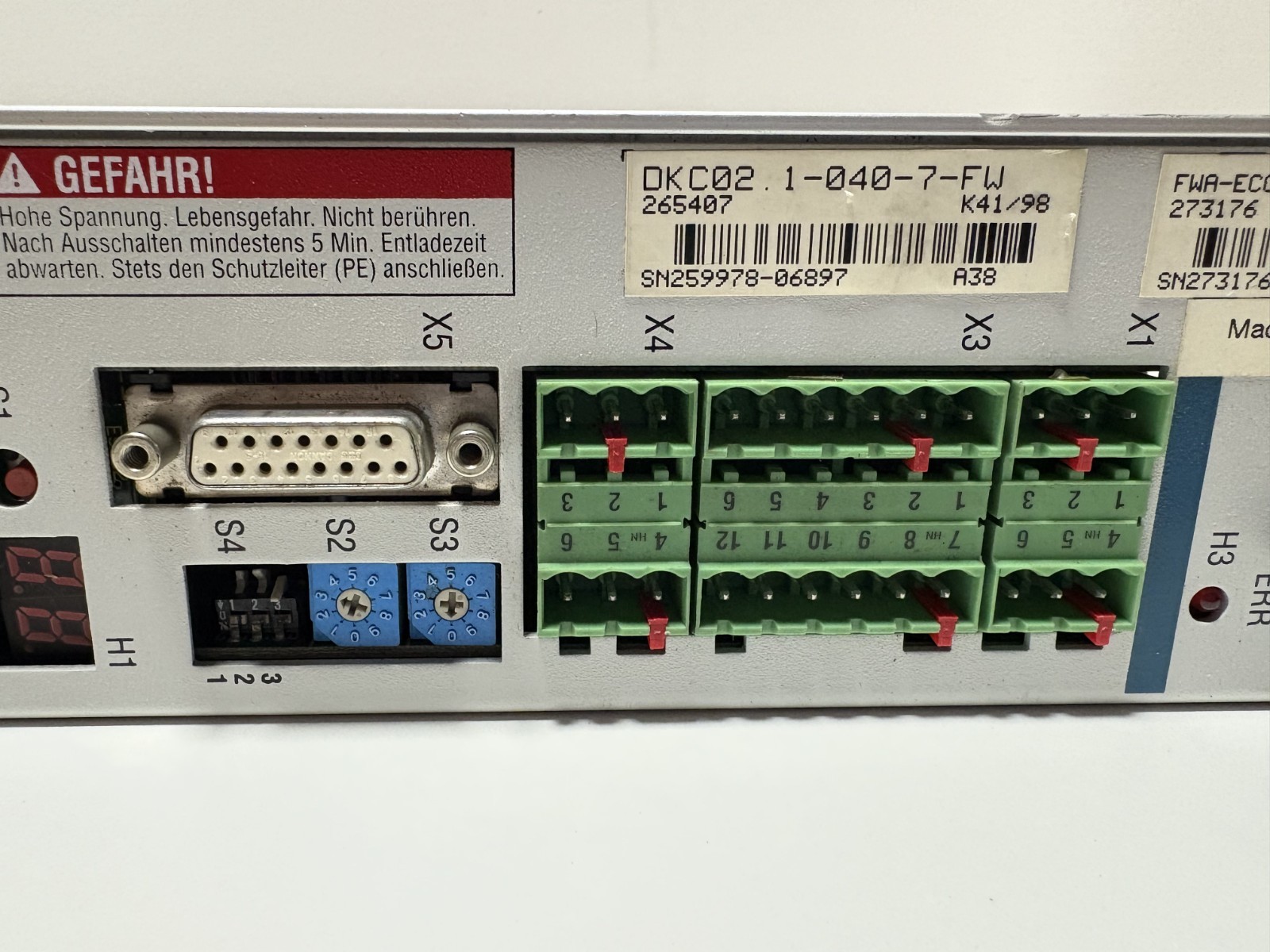 Bosch Rexroth Indramat DKC02.1-040-7-FW Servo Drive | ECODRIVE 3xAC 380–480V 12A