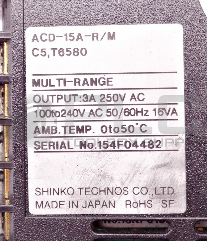 SHINKO ACD-15A-R/M MULTI RANGE CONTROLLER 3A 250V 100-240V