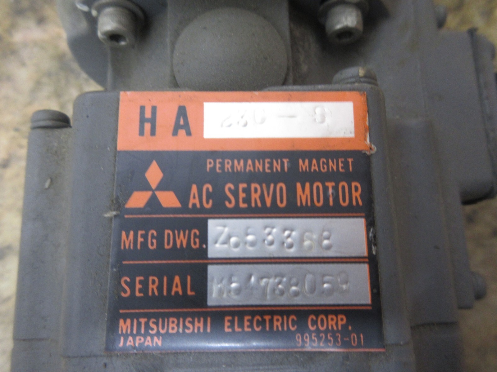 MITSUBISHI MOTOR HA 23C-S HA23C FA CODER OSE 5K-6-12-0 TS 5146 N12 BKO-NC6214