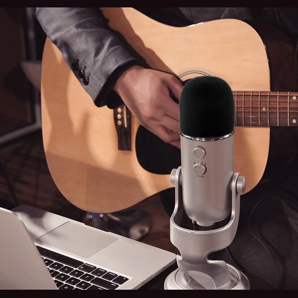 SUNMON Microphone Foam Windscreen Cover for Blue Yeti, Yeti Pro and Yeti X Micro