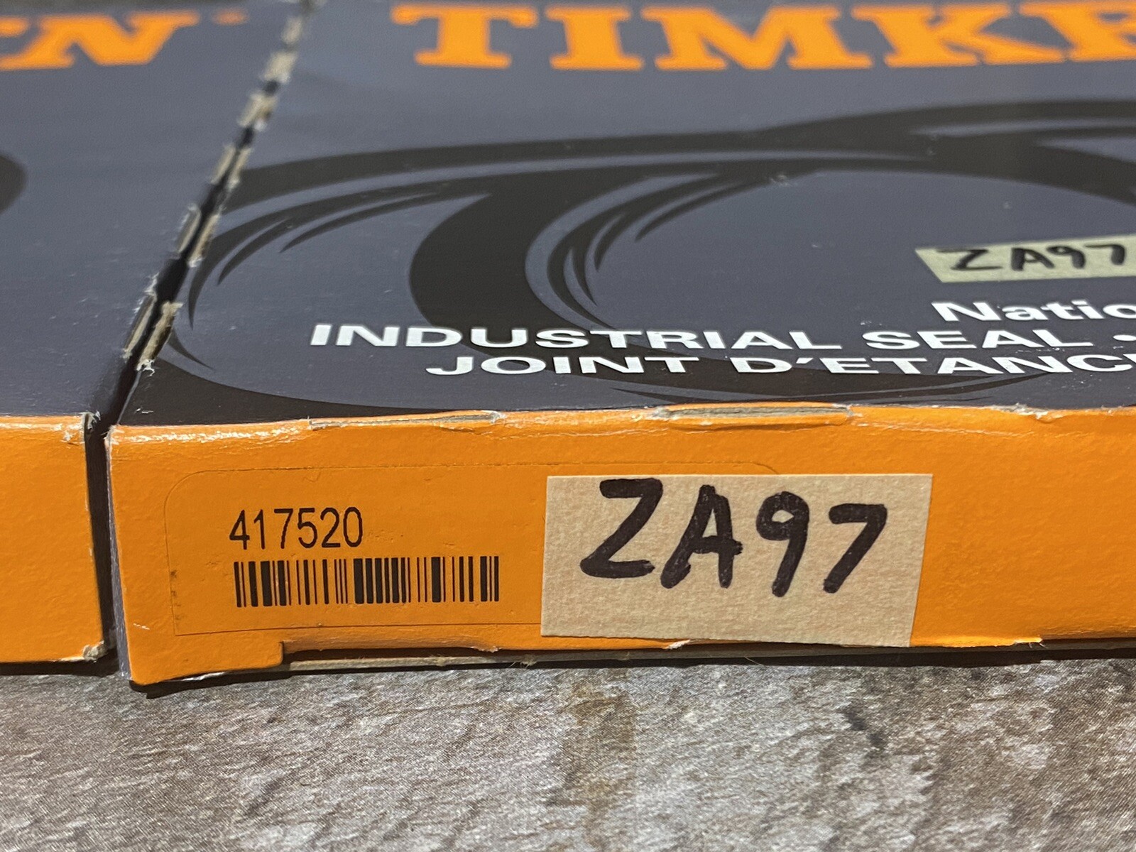 Lot of 2 TIMKEN OIL SEAL 417520: 4.312in ID X 5.751in OD X 0.500in New