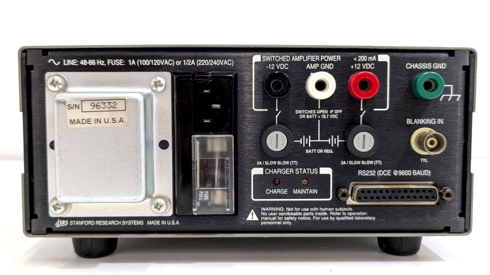 SR560 [Calibrated] Low Noise Voltage Preamplifier SRS S/N:96332