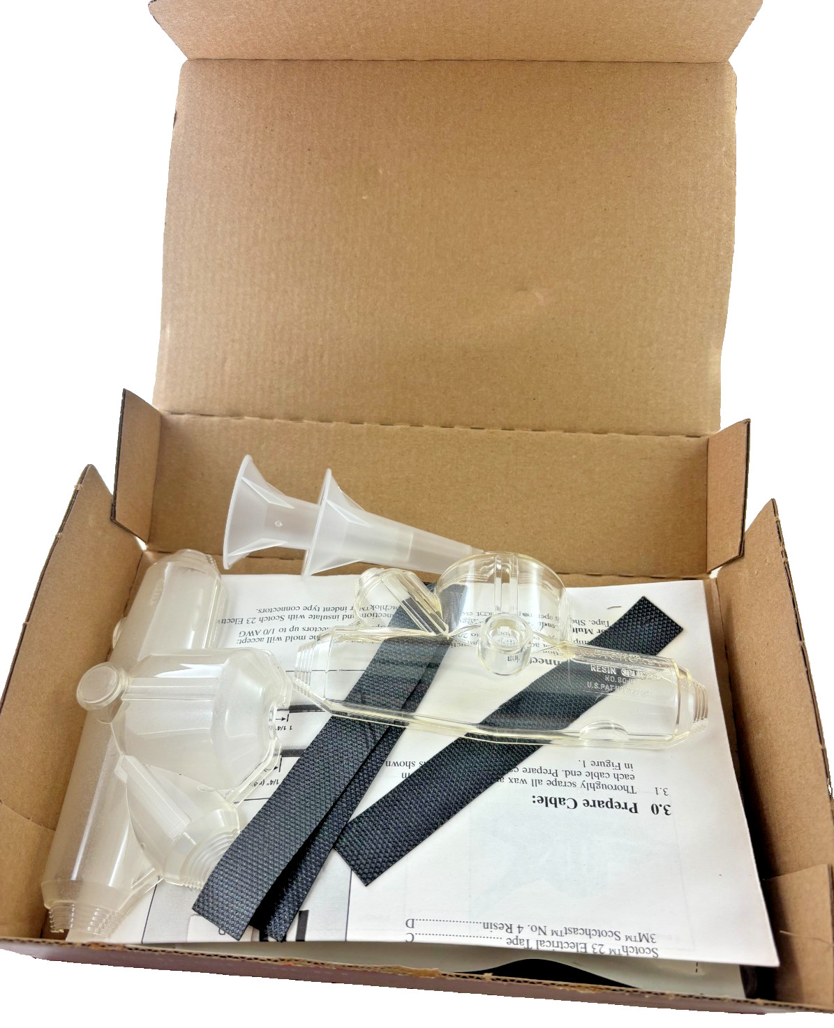 3M Scotchcast 90-B1 Wye Resin Splicing Kit Electrical Cable Splice Kit Industria