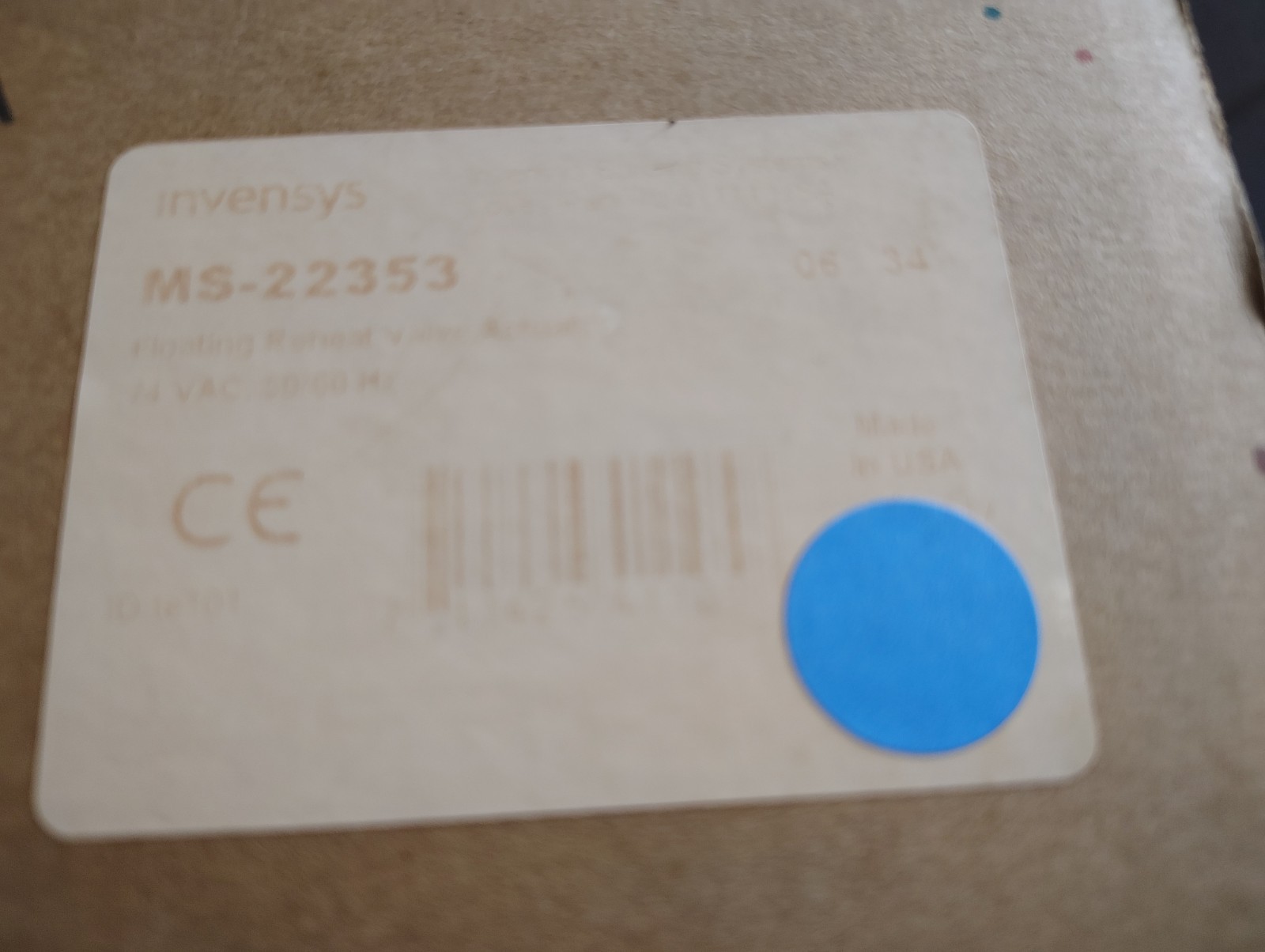 Invensys / Schneider Electric (Barber Colman) MS-22353