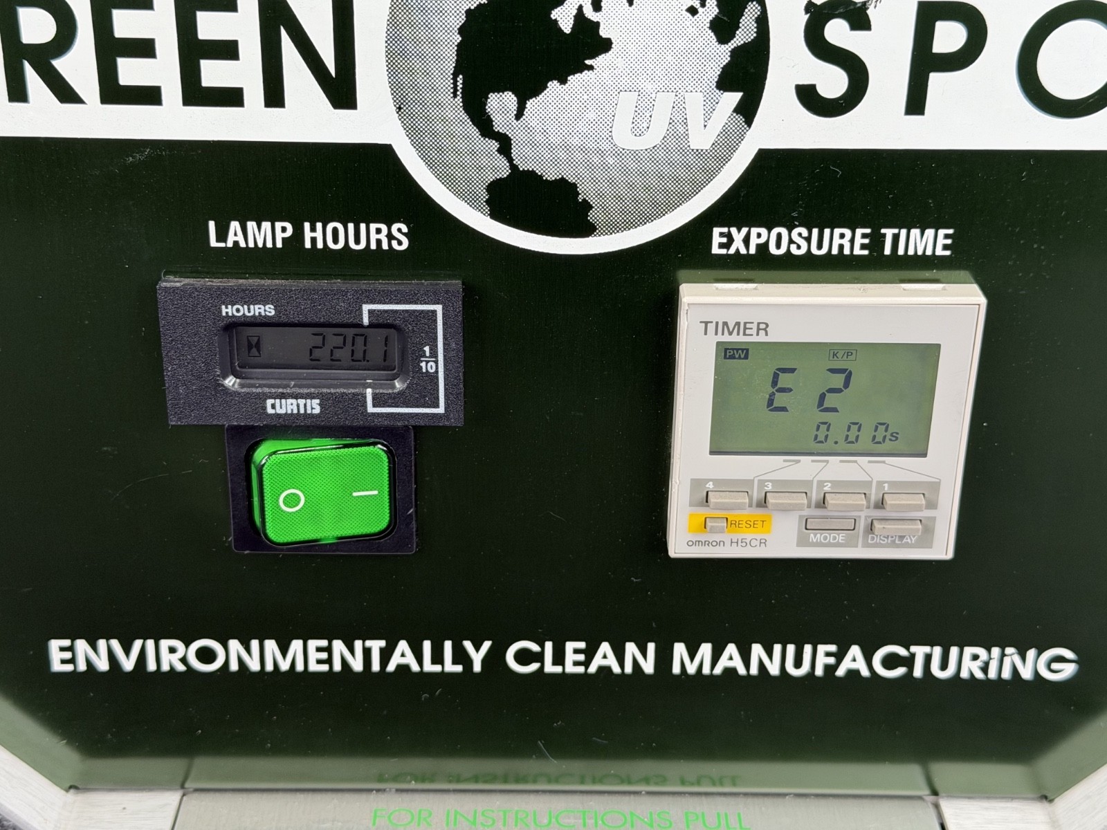 American Ultraviolet Green Spot UV Spot Curing System
