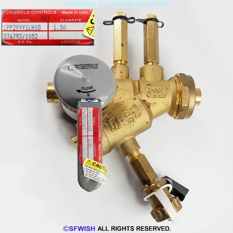 GRISWOLD 1/2″ 1.5GPM ISOLATOR Ball Valve CPP2YYY1LH10/600WOG/G09F *OPEN BOX!*