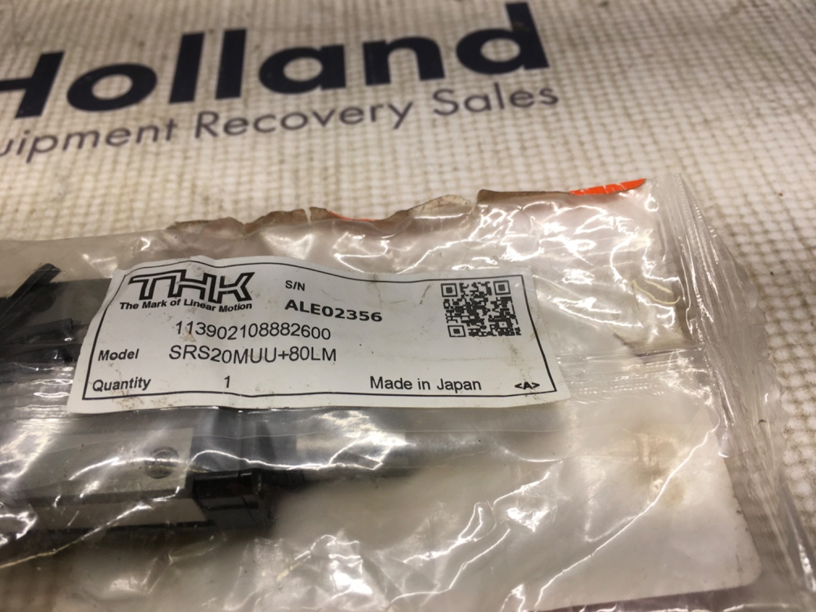 THK Guide Rail, SRS20MUU+80LM, , NOS, LG-4556