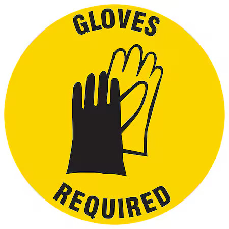 Zoro Select Hwb798t1212 Safety Sign, 12 In H, 12 In W, Plastic, Circle,,