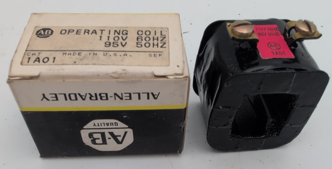 New Allen Bradley 1A01 Operating Coil 95V 50Hz / 110V 60Hz