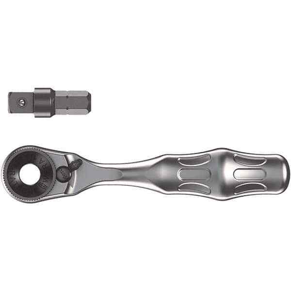 Wera 5073230001 Female Drive Ratchet: 1/4″ Drive, Pear Head Satin Finish