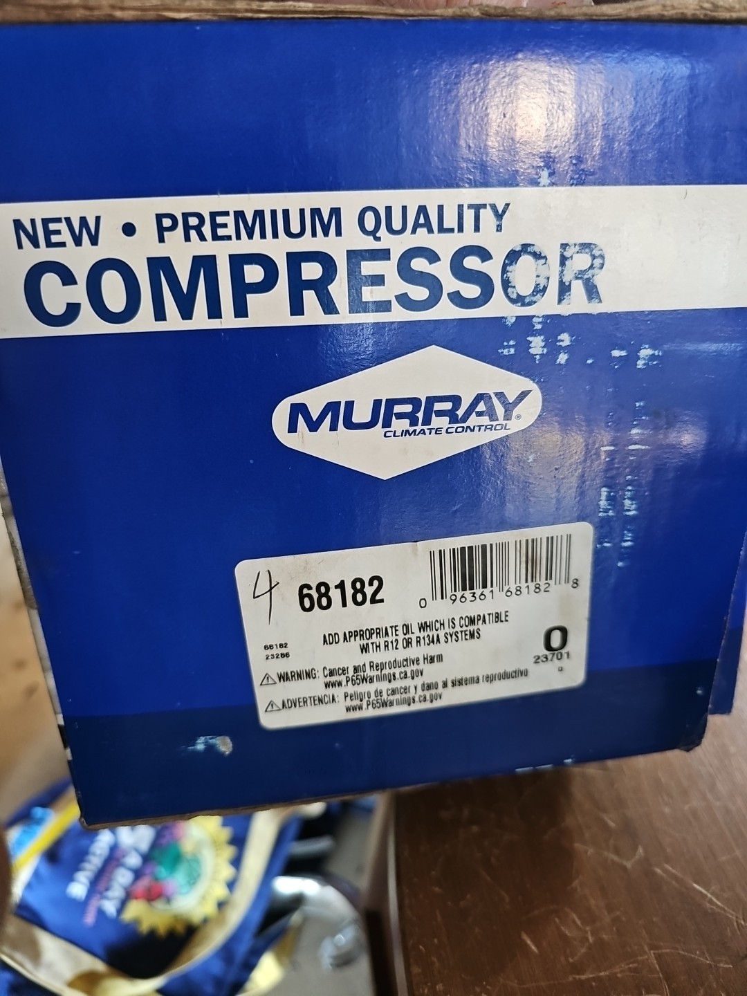 MURRAY 68182 A/C COMPRESSOR OPEN BOX
