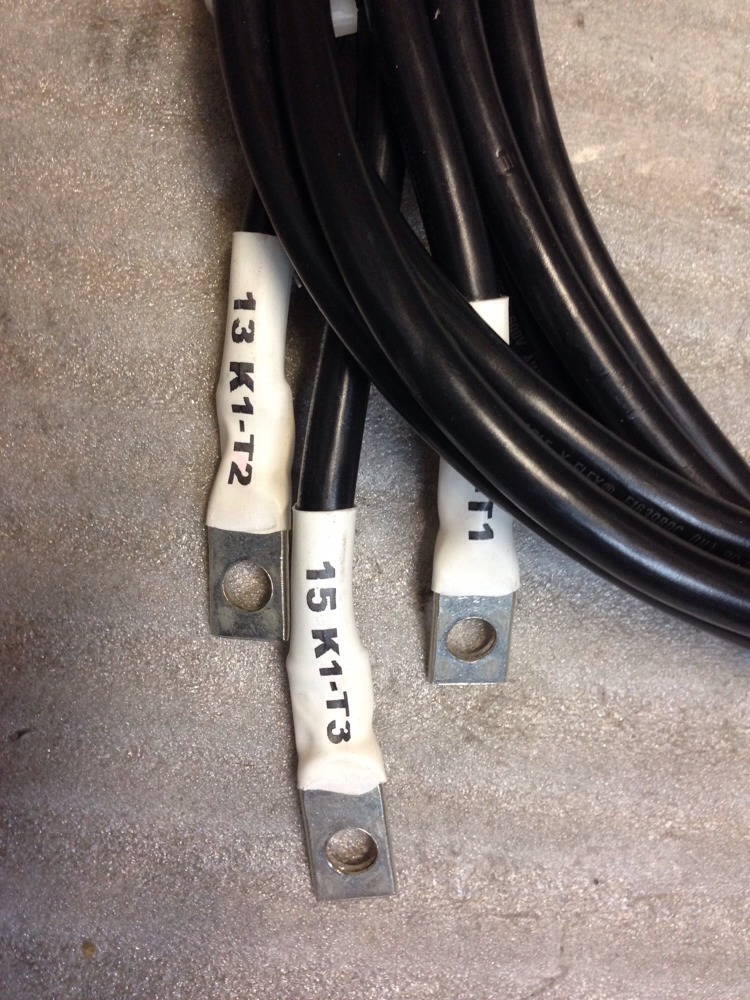 Cable Premade With Lug X 75″ Cobra Wire X-Flex E163980C, 4 Awg, Lot Of 3,