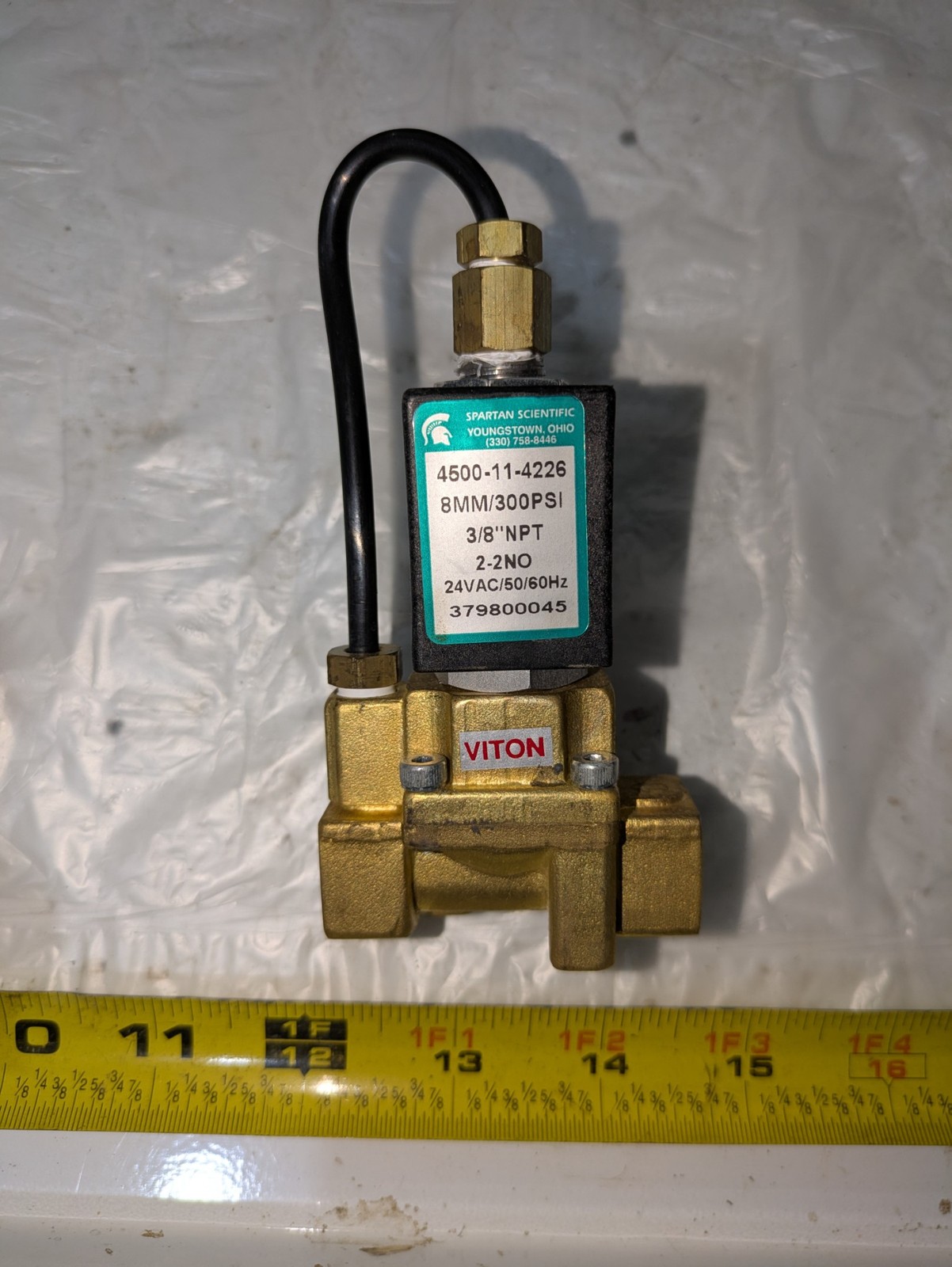SPARTAN SCIENTIFIC 4500-11-4226 8MM/300PSI 3/8″ NPT 2-2NO 24VAC 50/60HZ