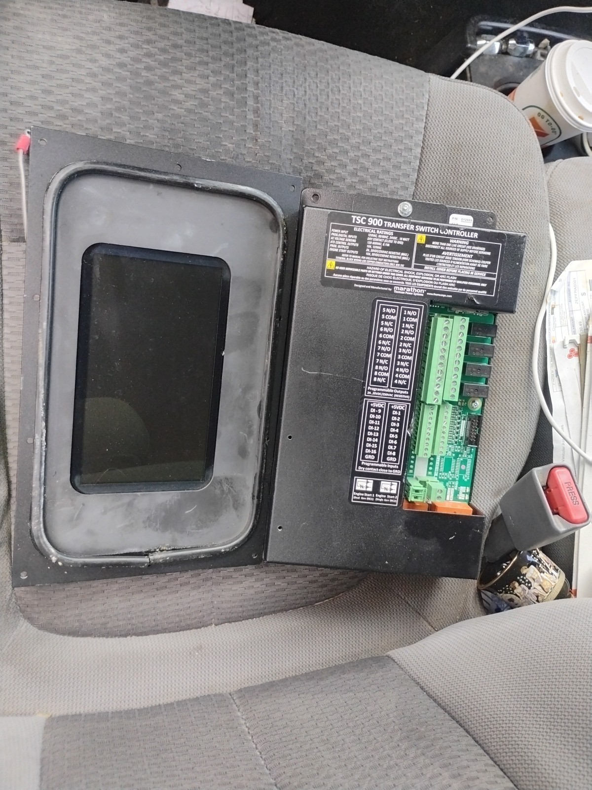 THOMSON TRANSFER SWITCH CONTROLLER TSC 900 PBC AND DISPLAY