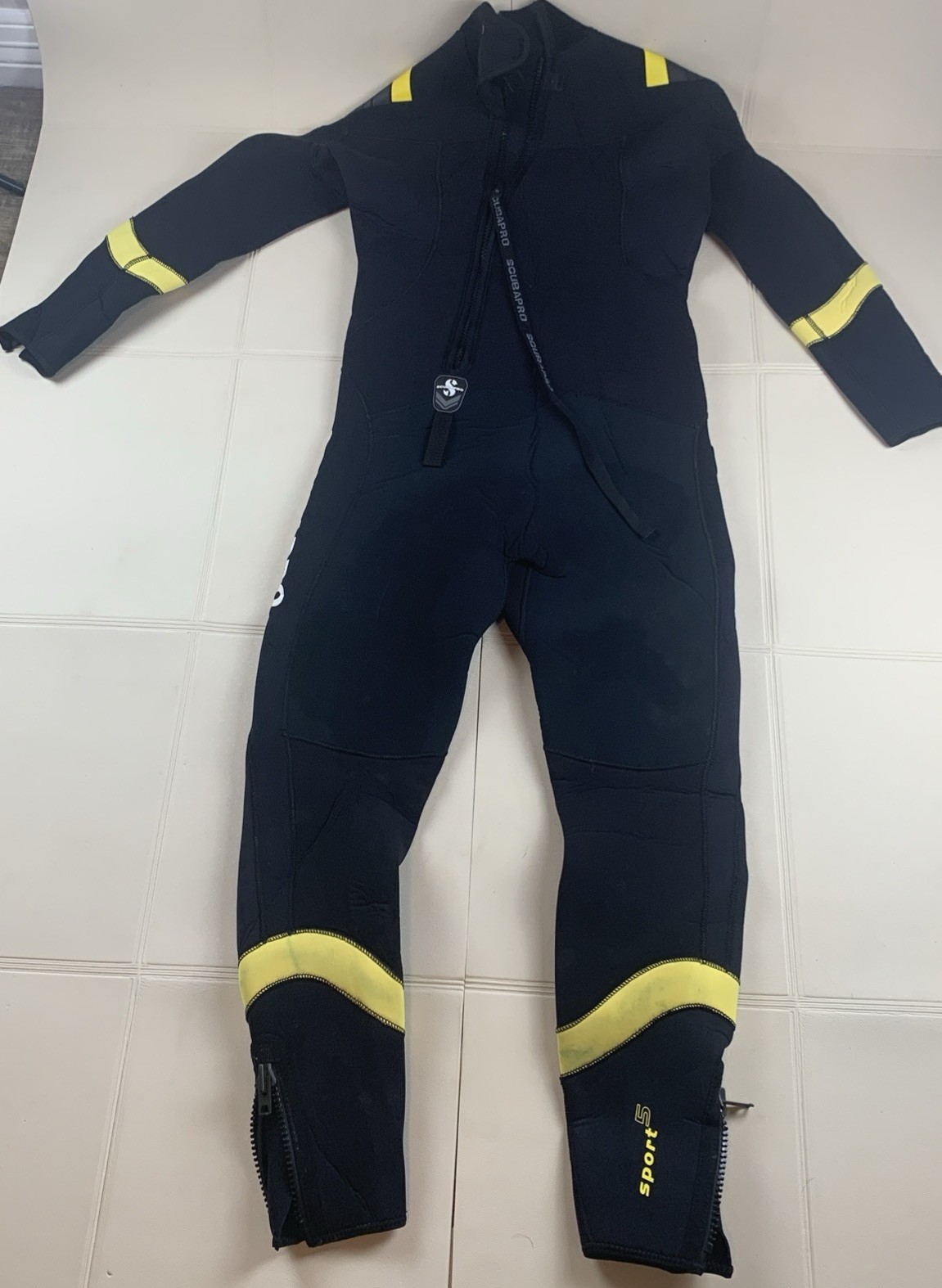 Scubapro Wet Suit Sport 5 Diving Full Body Men’s Large Neoprene Class B Black