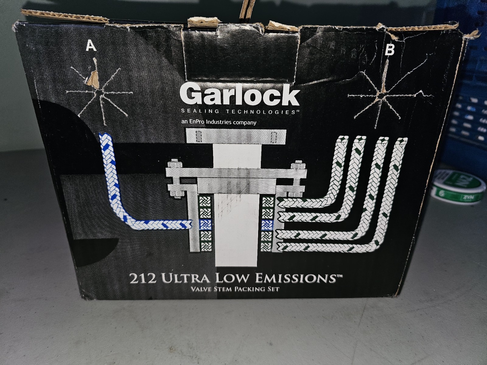 GARLOCK 212 Ultra Low Emissions, 212-ULE, 40212-2016 Size In 1/4″ 5 Lbs NEW
