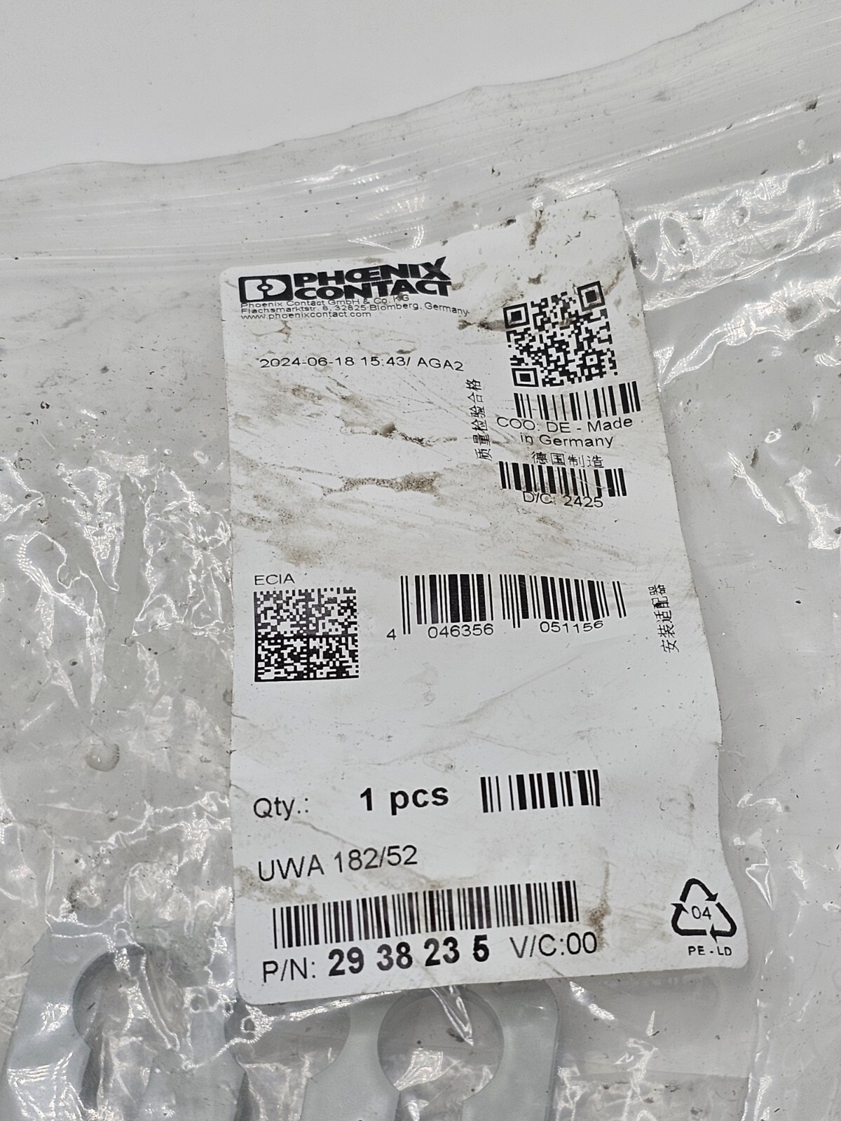 Phoenix Contact UWA 182/52 Universal Wall Adapter 2938235 Device Mounting