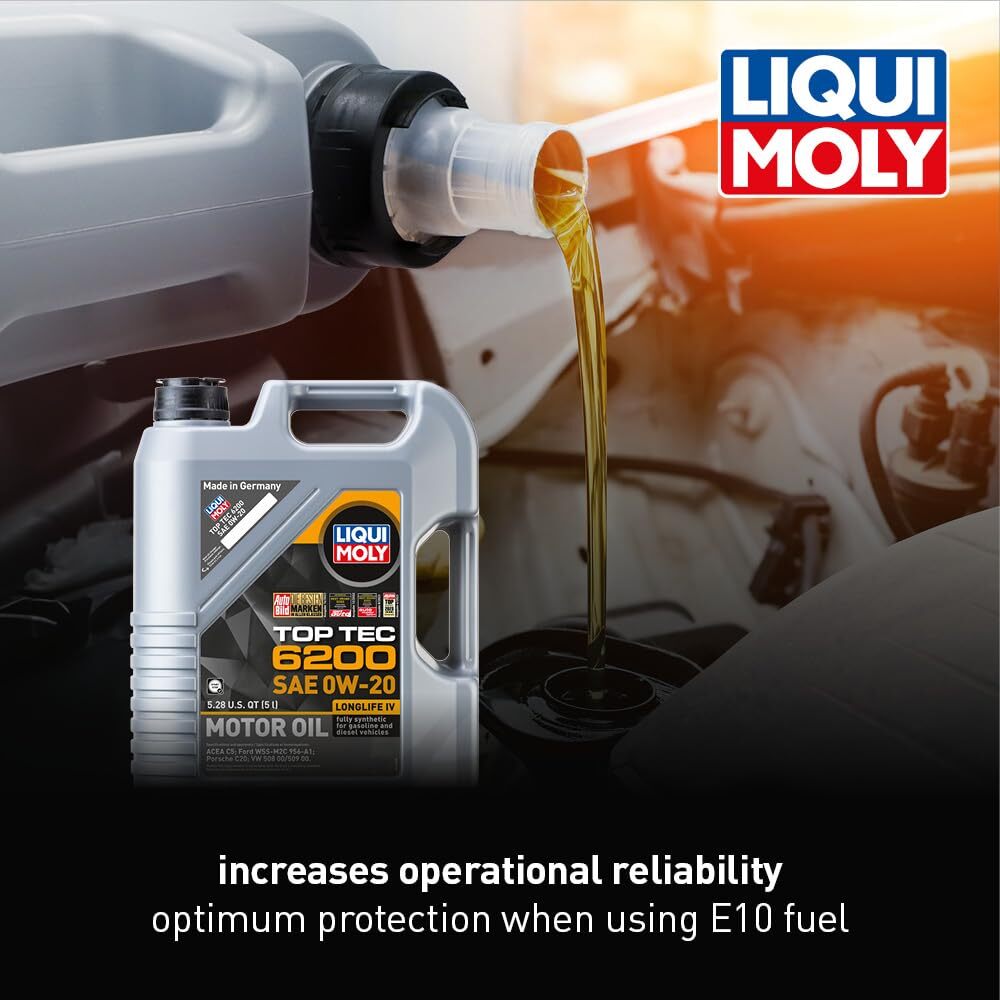 LIQUI MOLY Top Tec 6200 SAE 0W-20 5 L Fully synthetic engine oil SKU 20238