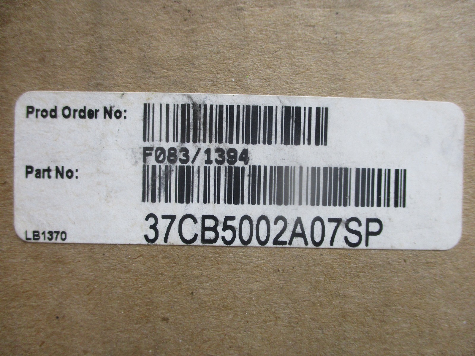BALDOR-RELIANCE 37CB5002A07SP F083/1394 CONDUIT BOX NSNP