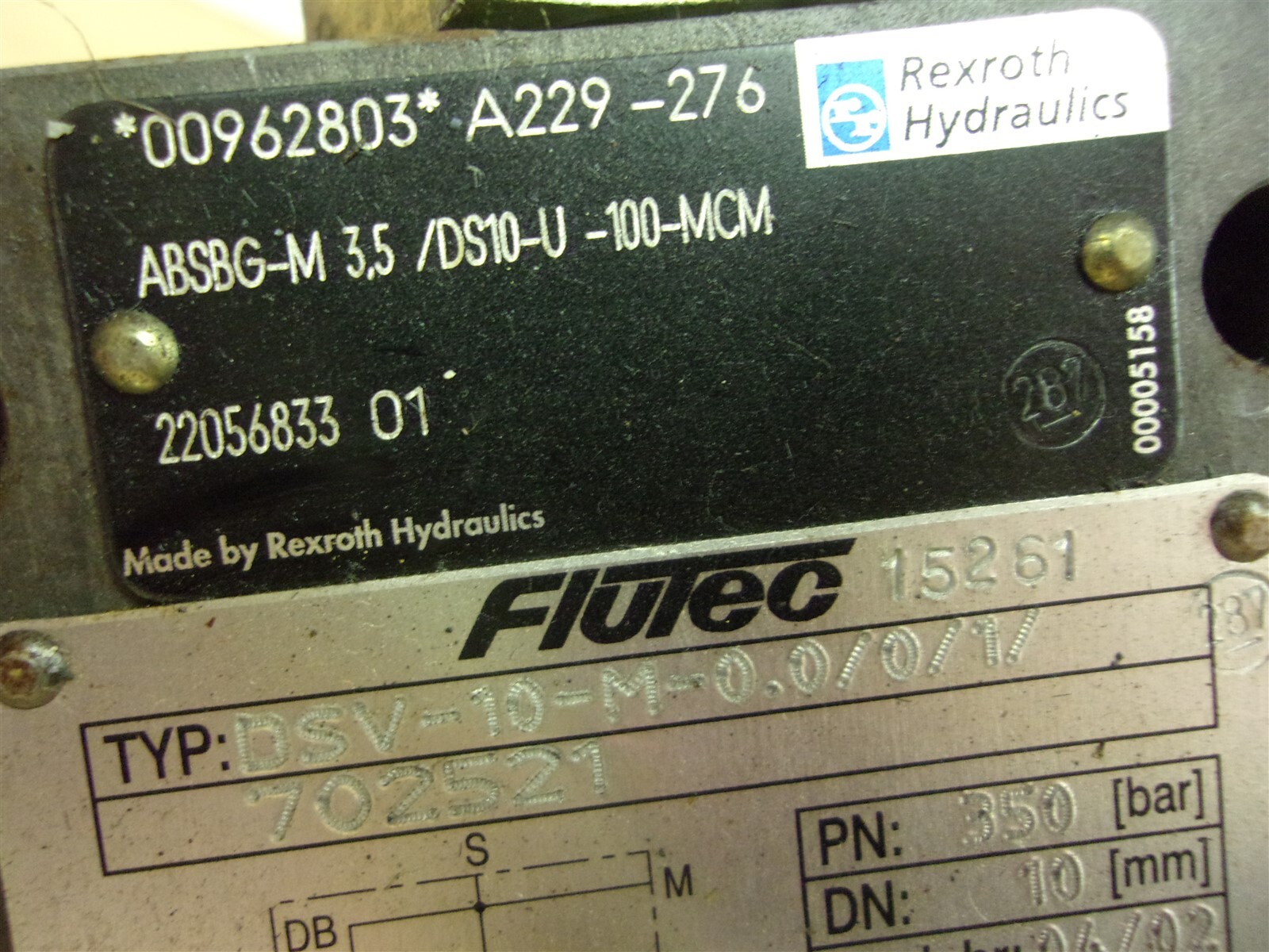 Flutec DSV-10-M-0.0/0/1 Safety Block 702521 *FREE SHIPPING*