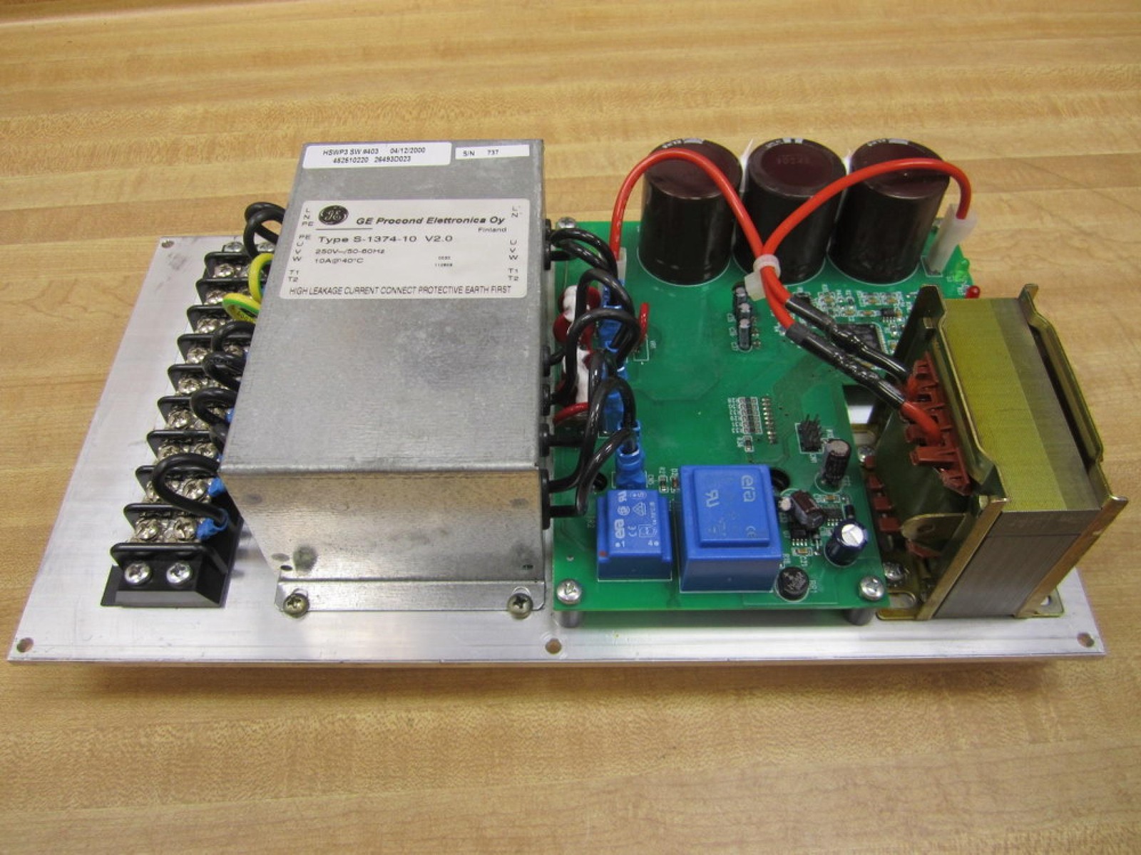 GE General Electric S-1374-10 S137410 Power Supply