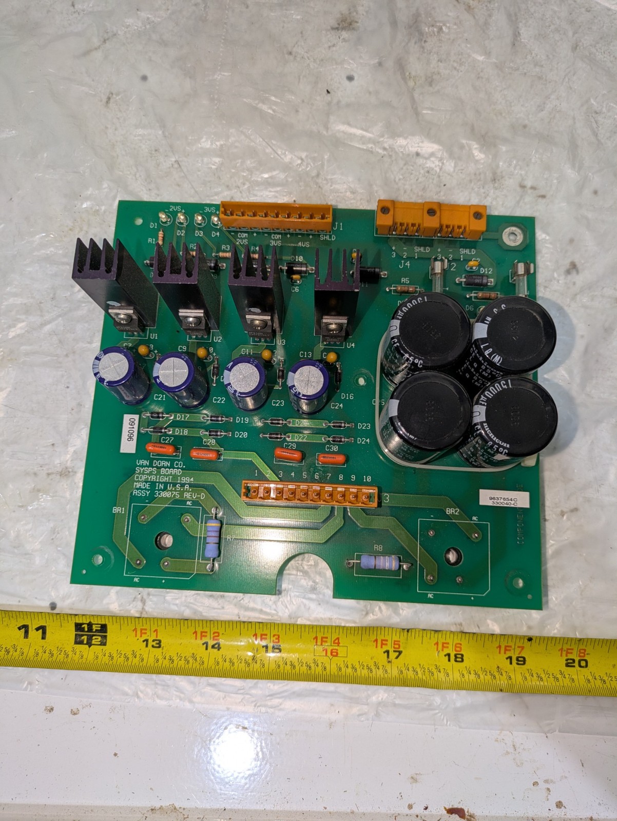 VAN DORN SYSPS BOARD 330075 REV D PC-330-075 REV D