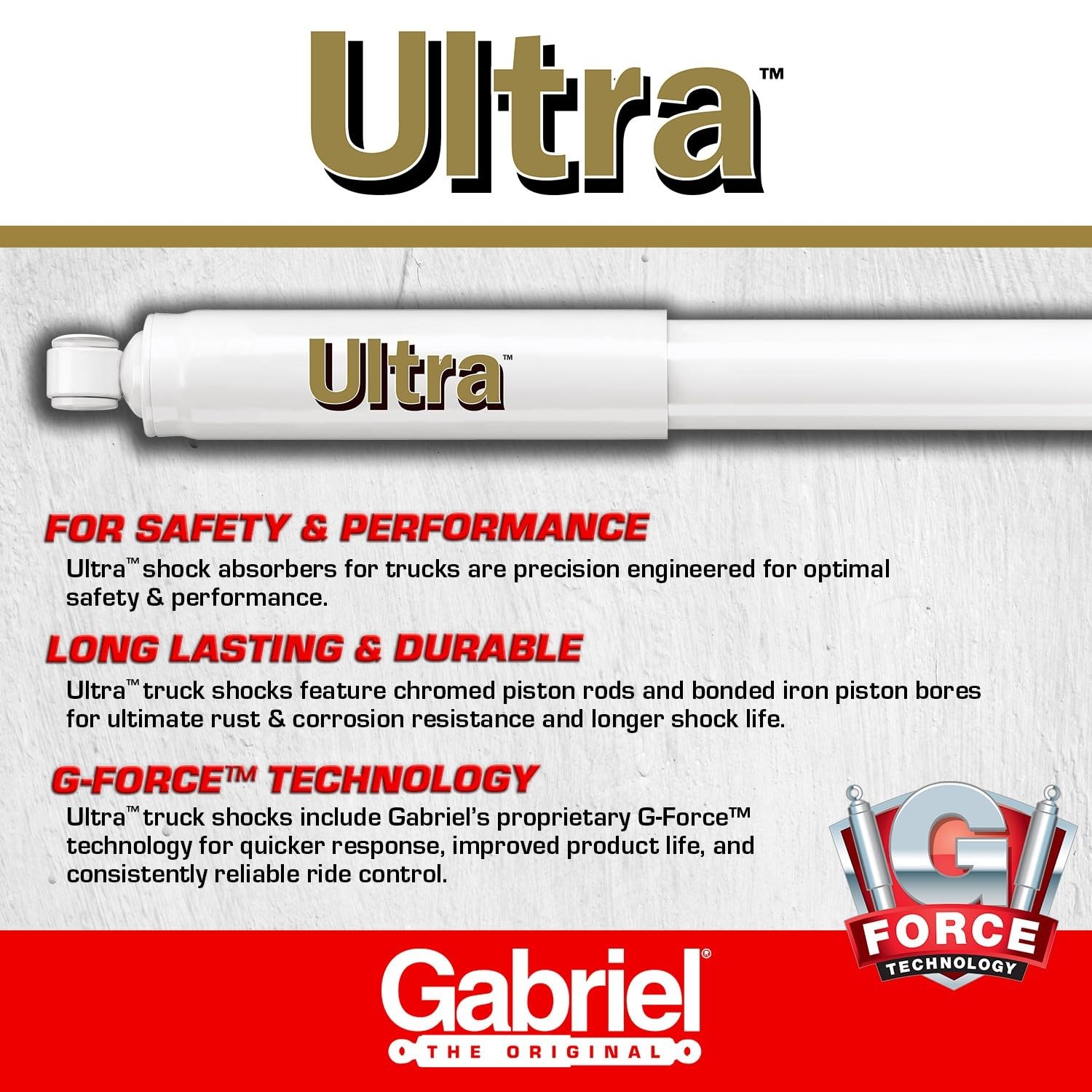 Ultra Front Shock Absorbers for 0920 Dodge Ram 1500, 2500, 3500 RWD Models