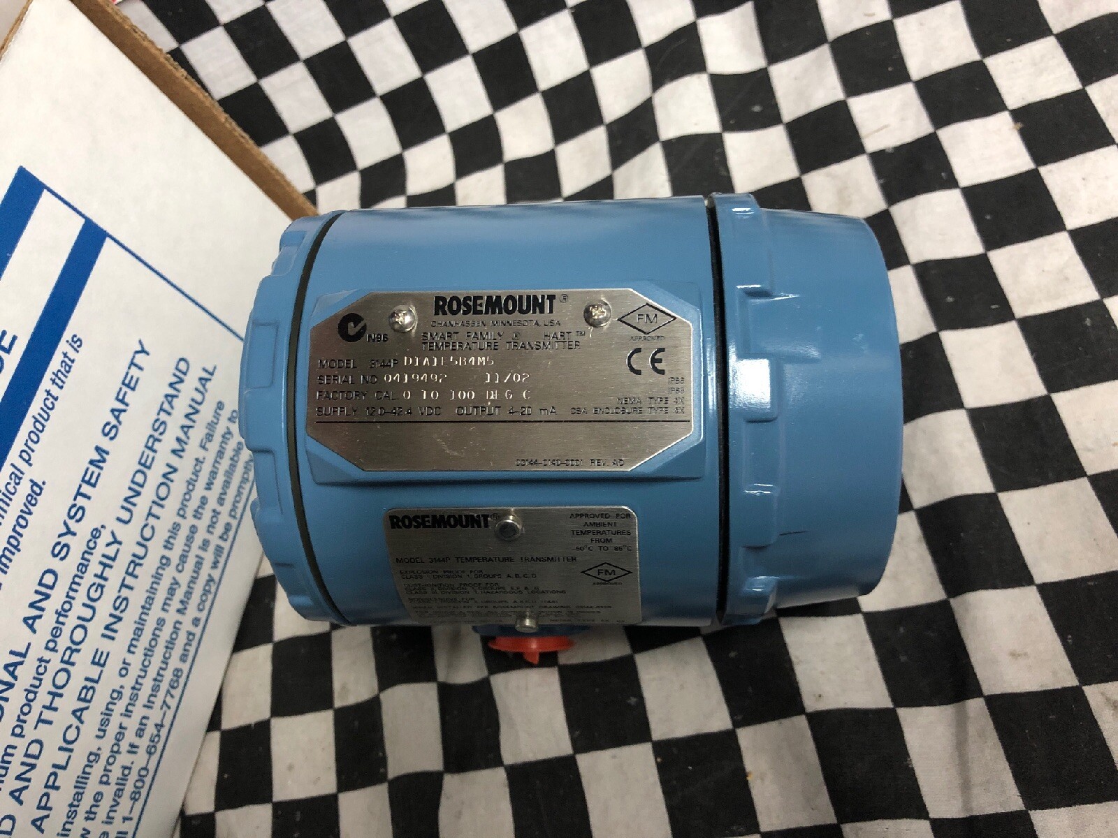 ROSEMOUNT Temperature Transmitter 3144P, 3144P-D1A1E5B4M5, 3144PD1A1E5B4M5