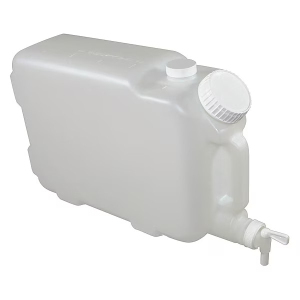 Carboy, 9.46 L Capacity – mL, 2.5 gal Capacity – oz, Screw On/Spigot Closure,