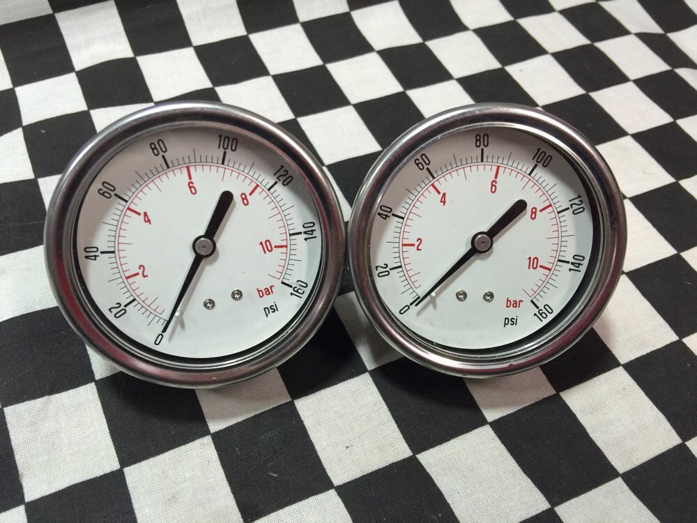 Lot Of 5 Swagelok & Pacific Gauge 0-160PSI, 0-200 Psi, 0-15psi shipsameday#150A8