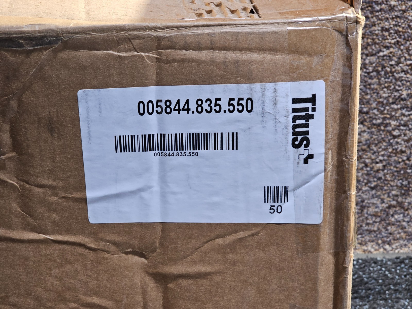 (QTY 50)Titus 005844.835.550 Slimline Turntable Disc ABS plastic 250lb. Capacity