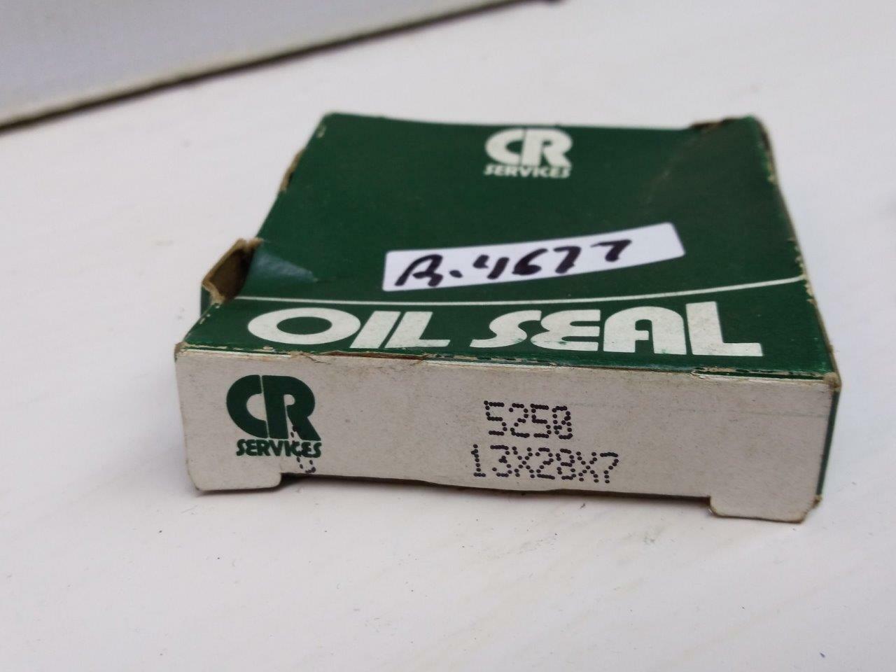 Chicago Rawhide 5250 13mm I.D x 28mm O.D x 7mm Thick Solid Oil Seal LOT OF 3