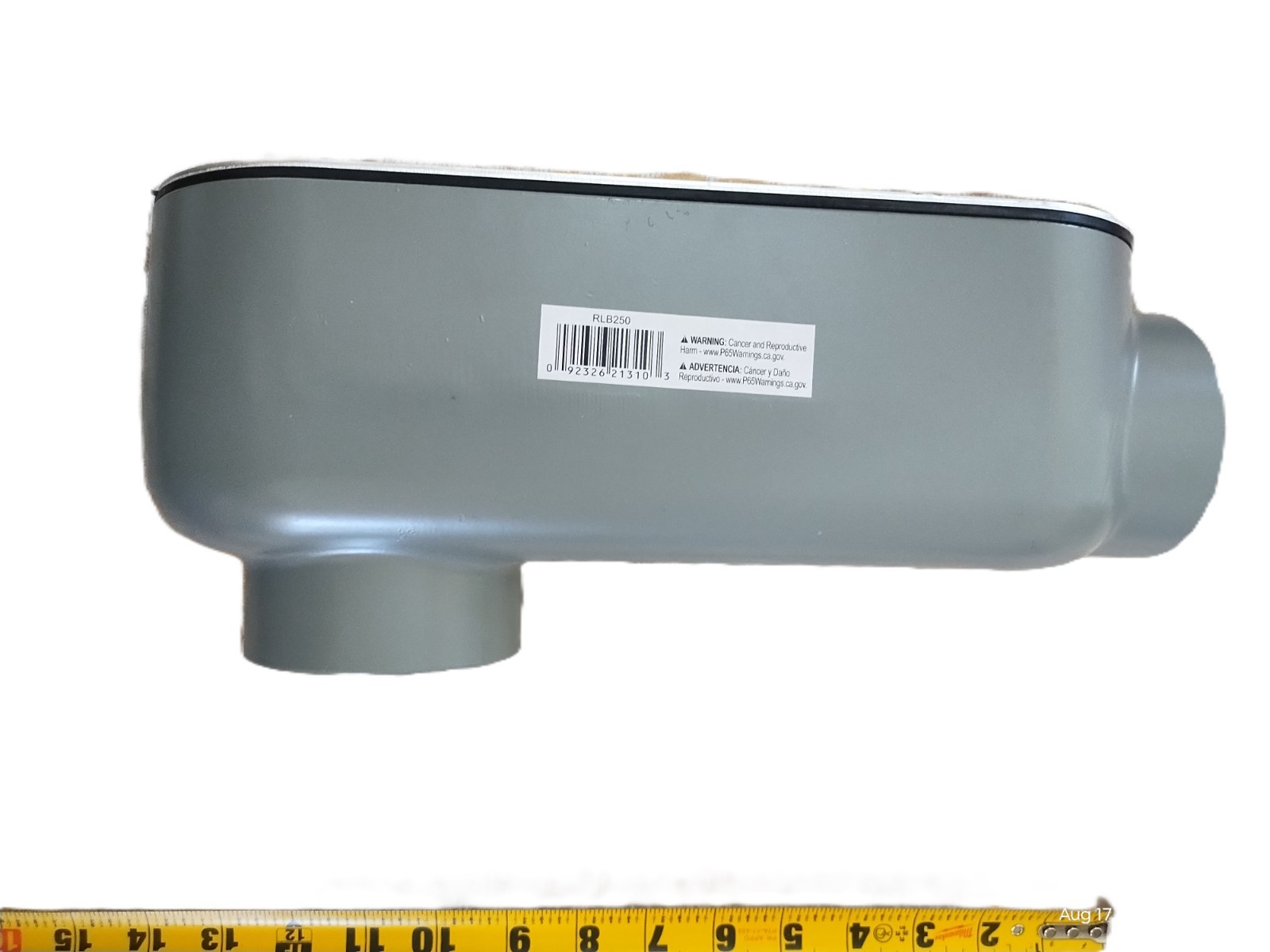 TayMac RLB250 Threaded LB Conduit Body Die Cast Aluminum Stamped Steel Cover 2-1