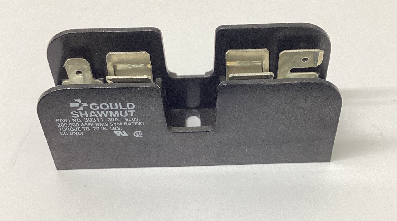 Gould Shawmut 30311 Lot of 3 Midget Fuse Holders 30A, 600V (