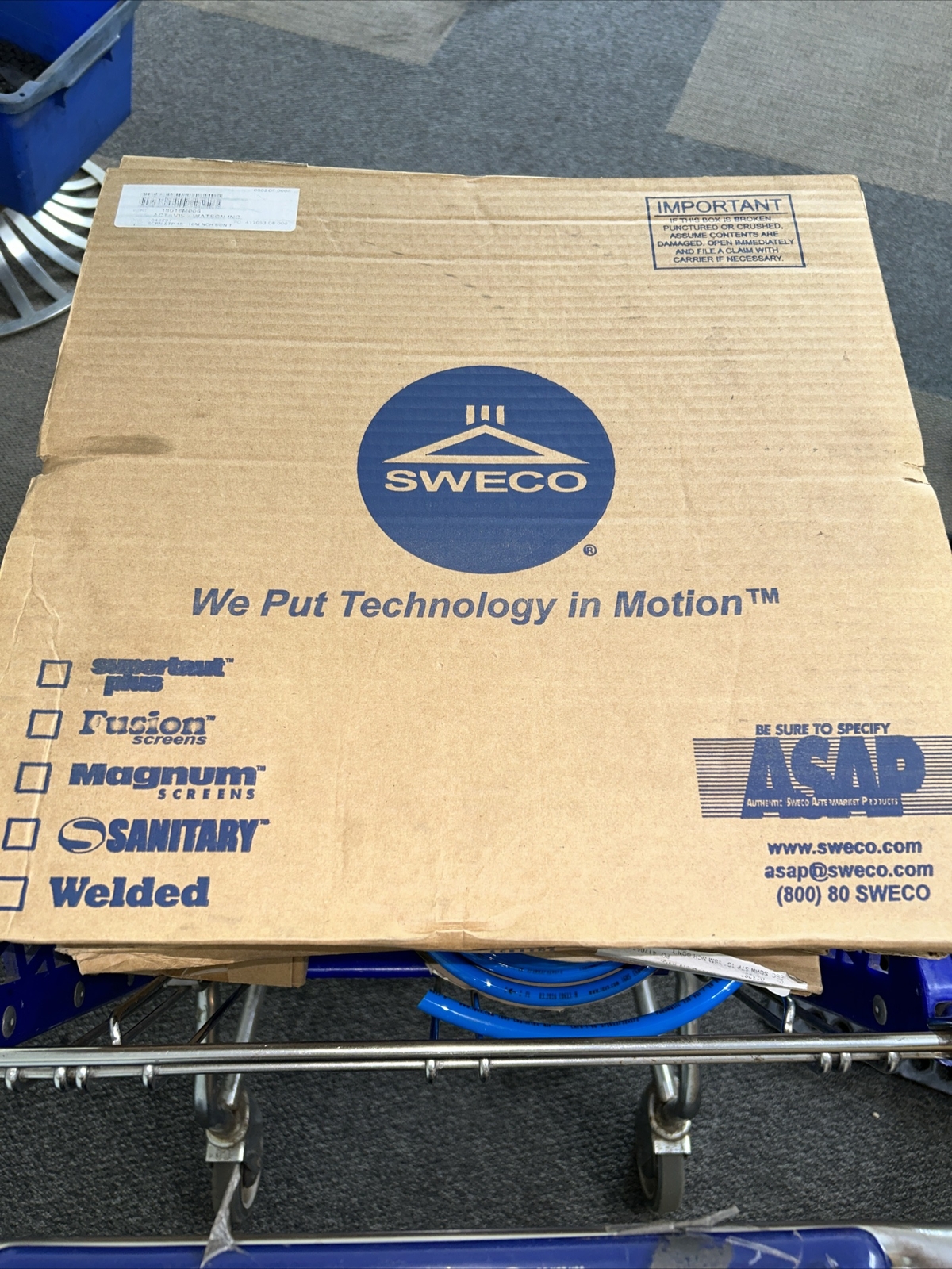 Sweco 18016M006 SCRN STP 18″ 16M NIB Fast Shipping + Warranty