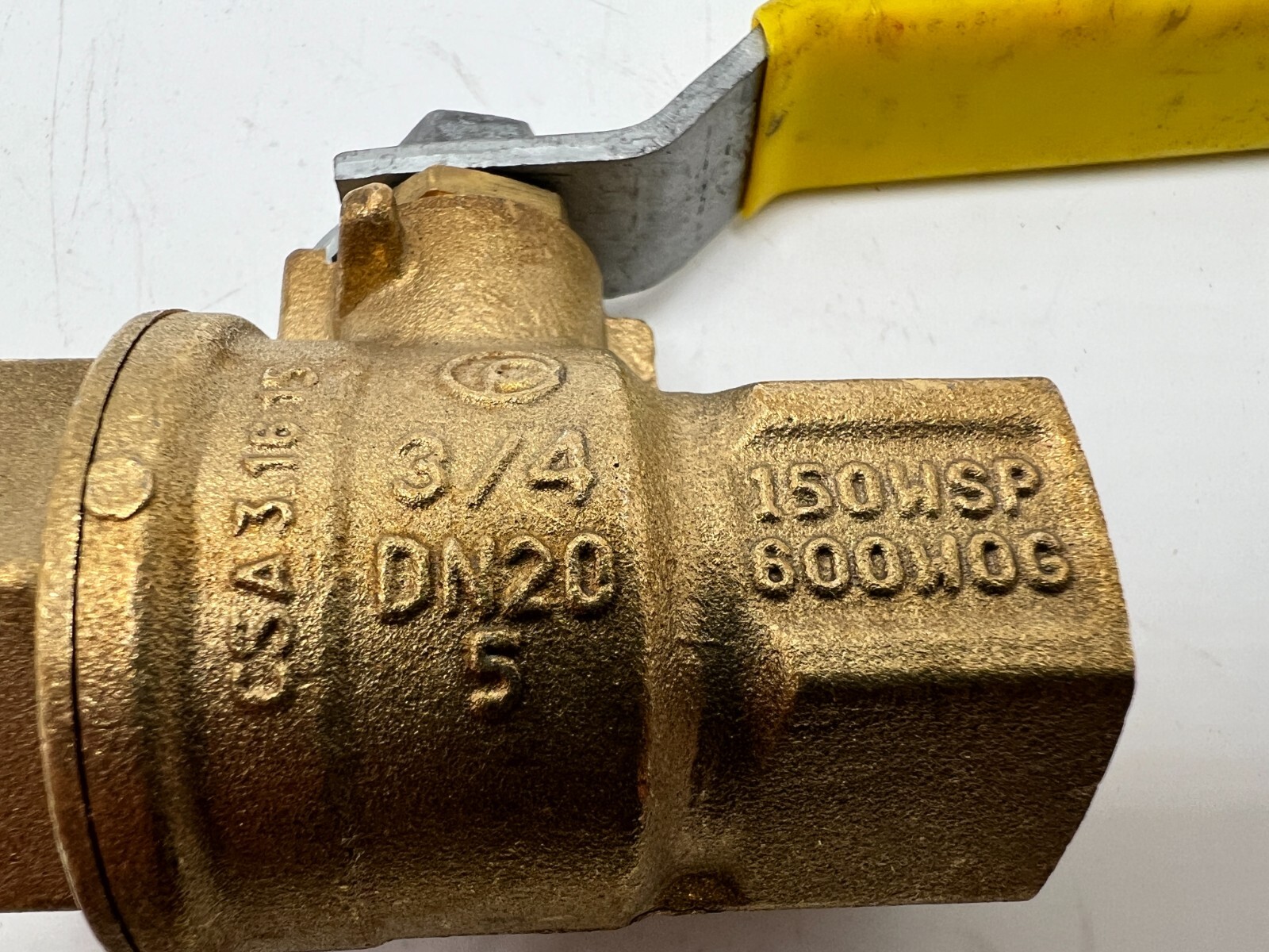 Jomar 3/4″ TWO PIECE BRASS, GAS SHUT OFF BALL VALVE T-100NE