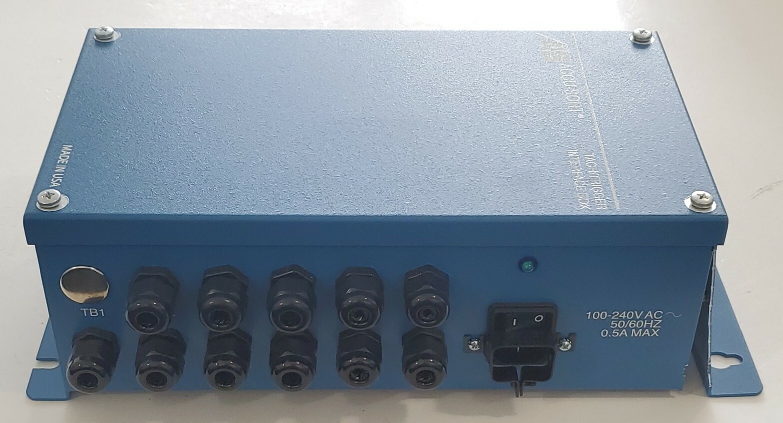 *NEW* Accu-Sort Tach/Trigger Interface Box 100-240Vac 50/60Hz .5A Max + Warranty