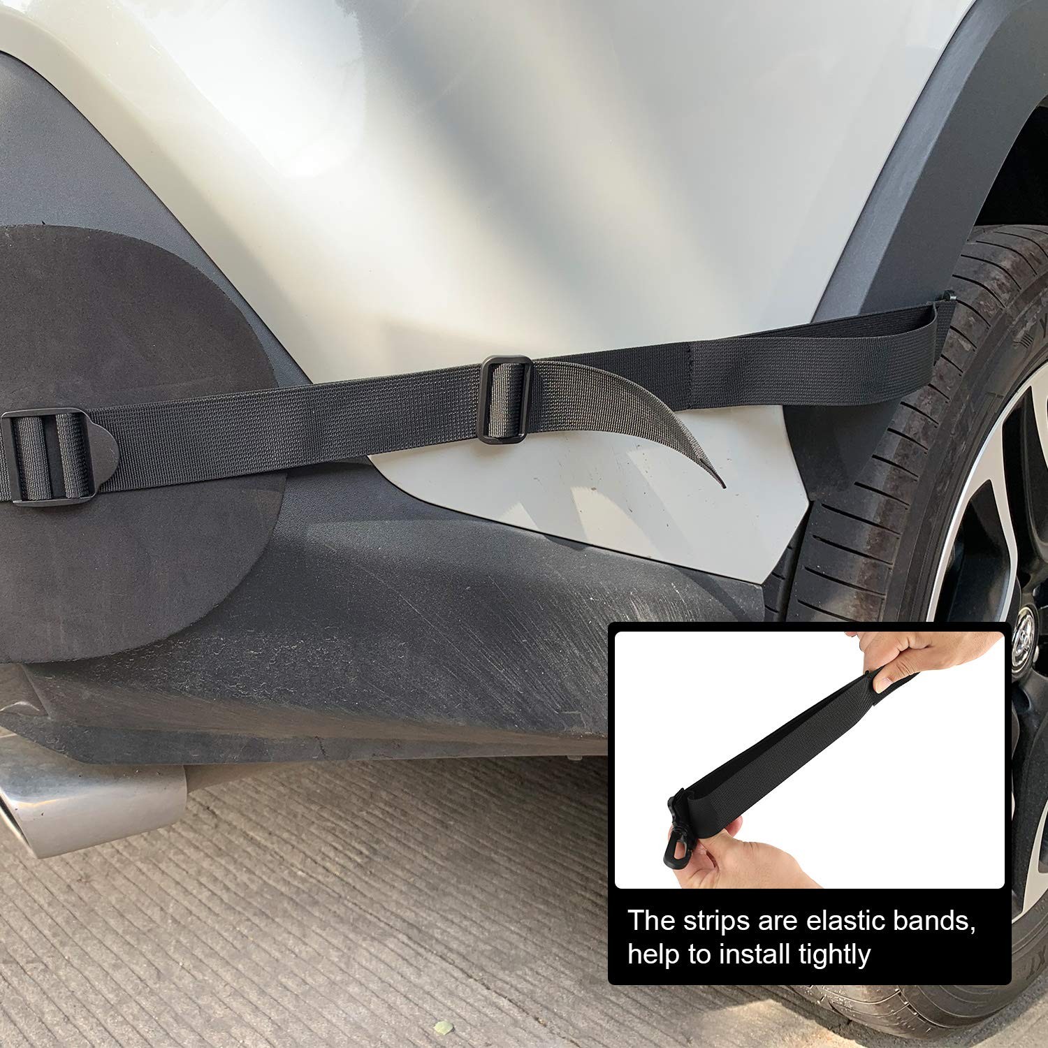 Universal Car Bumper Protector Guard, Rear Bumper Protector for Cars ONLY, Bl…
