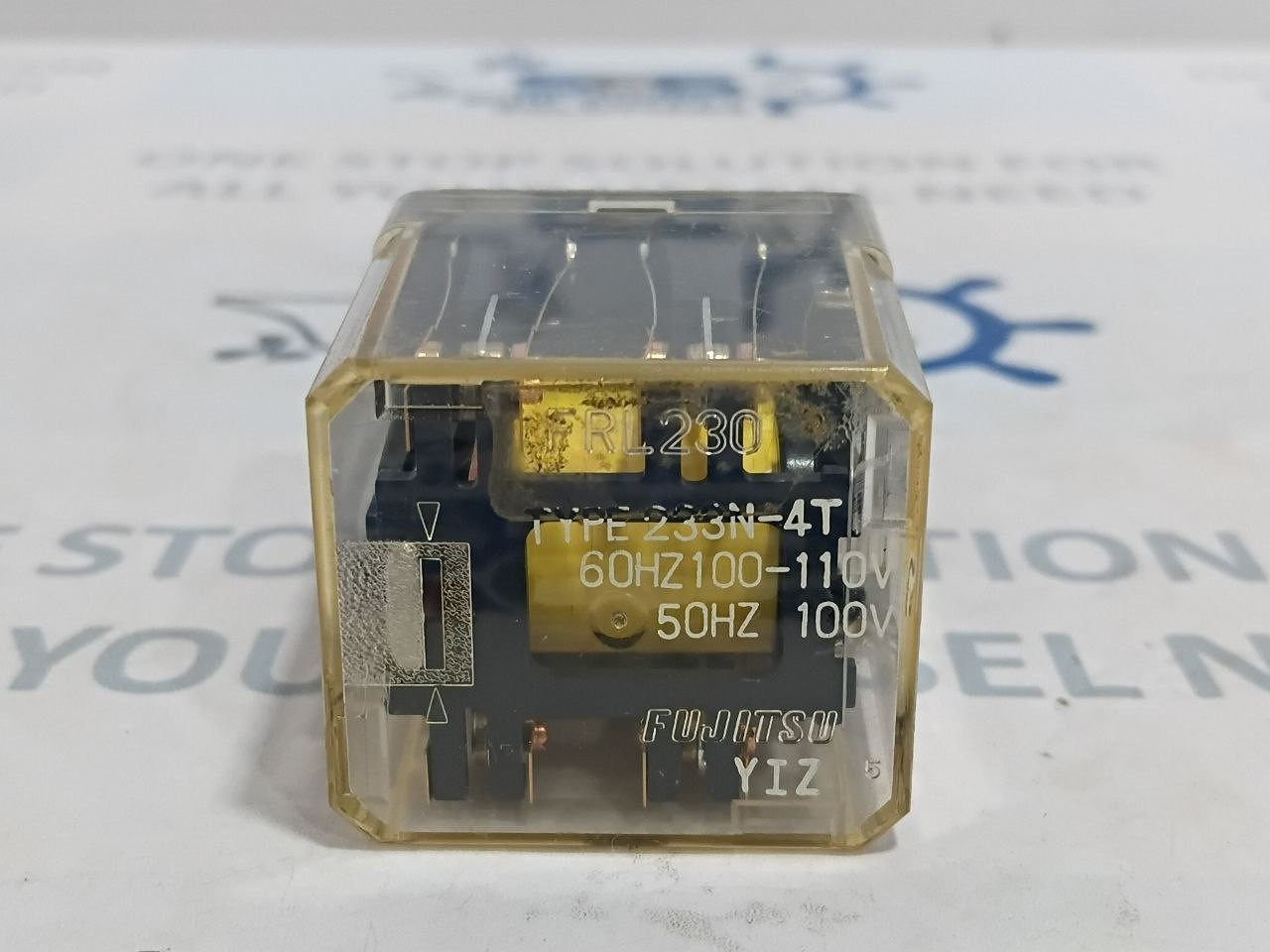 Fujitsu FRL230 Auxiliary Relay Type 233N-4T Coil Voltage 100V 50Hz 100-110V 60Hz